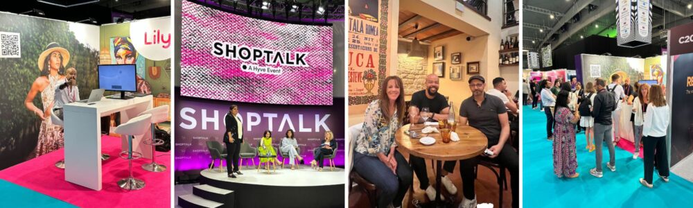 Photos of the Lily AI team at Shoptalk Europe